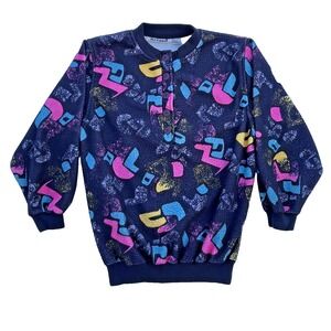 Vintage Gerard Works  Acrylic Bright Colored Sweater Women's Size Medium Pink